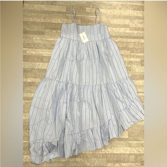 Frame Gemma Maxi Dress In Ciel Multi - Picture 2 of 4